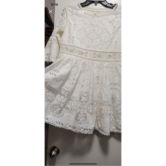 chinese dress ladies Sissy Nation White Lace Clover Corset Mini Dress – Hadlyn main image 0